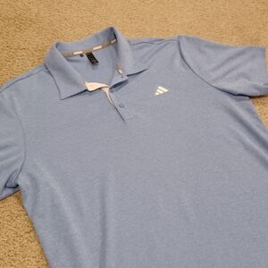 Adidas Men's Light Blue Golf Polo Shirt Size L